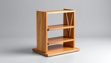 empty wooden shelves