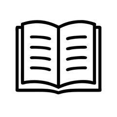 Open Book Icon A Vector Illustration of an Open Book