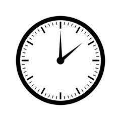 wall clock icon, vector illustration on white background