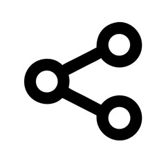 Modern Share Icon Simple, Clean, and Bold Design