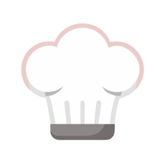 Chef Hat Icon Soft Folds, Fluffy Texture, AI Design