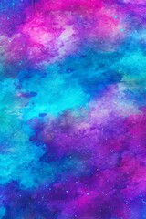 Fototapeta premium Abstract vibrant watercolor design