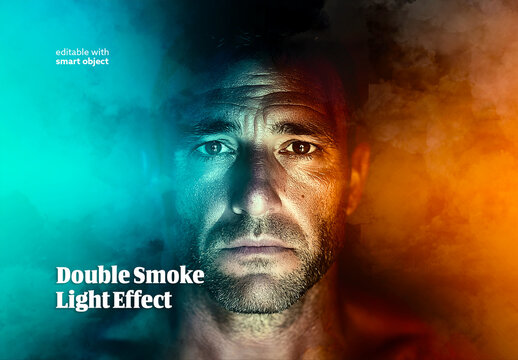 Double Smoke Light Photo Effect