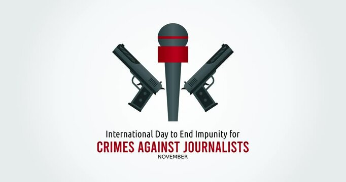 international day to end impunity for crimes against journalist motion video, ideal for international day to end impunity for crimes against journalist celebration