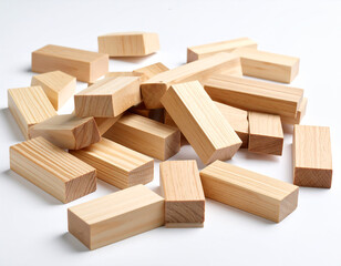 Closeup of a precision cut wood on white background