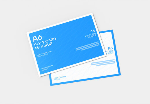 Modern Postcard Mockup