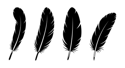 feather logo template vector icon. EPS 10