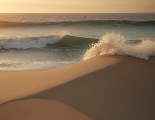 Sunset on the coastline
