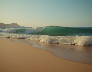 Sunset on the coastline