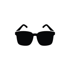 Fototapeta premium Black Sunglasses Icon Isolated on White Background for Summer and Fashion