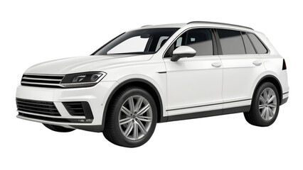 Fototapeta premium Sleek White SUV Premium Crossover Vehicle Photography
