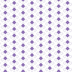 Seamless pattern of purple and white diamonds