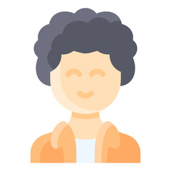 Curly man with blazer