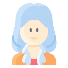 Long bob hair woman with coat jacket