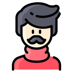 Cool gentleman with turtleneck sweater
