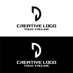 creative letter logo d design vector