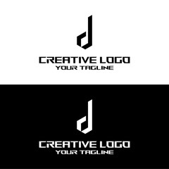 creative letter logo d design vector