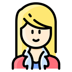 Young woman with coat jacket