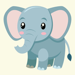 cute baby vector elephant