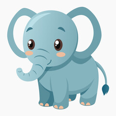 cute baby vector elephant