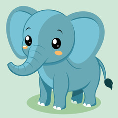 cute baby vector elephant