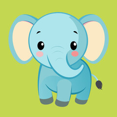 cute baby vector elephant