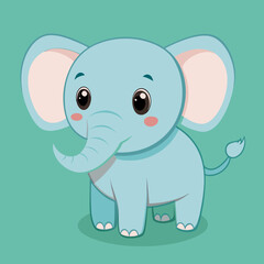 cute baby vector elephant