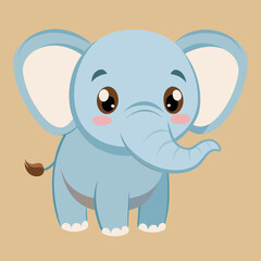 cute baby vector elephant