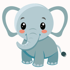 cute baby vector elephant
