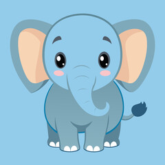 cute baby vector elephant