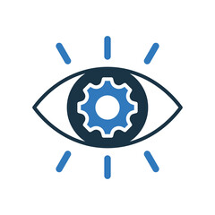 Vision mixed color icon