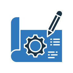 Blueprint mixed color icon