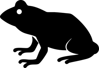 Here's a vector illustration of a cute cartoon frog on a white background, a funny animal design