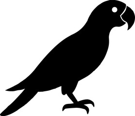 Vector illustration of a black raven or crow silhouette in nature with outstretched wings