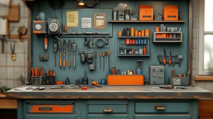Detailed workshop workspace