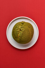 choux with matcha
