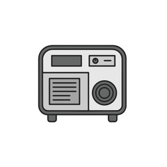 Fototapeta premium A illustration of a portable power generator.