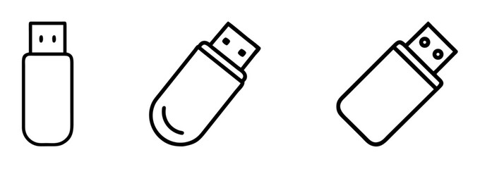 USB flash drive icons