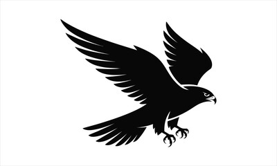 Obraz premium Elegant bird in flight silhouette symbolizing freedom and nature