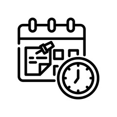 Schedule line icon