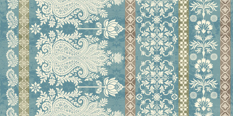 Motifs Ikat floral paisley embroidery floral. ikat ethnic Saree Sarong oriental pattern traditional.Ikat embroidery style abstract embroidery design for texture,fabric,clothing,wrapping,decoration	
