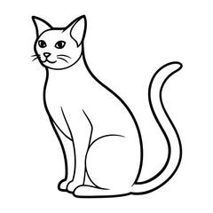 black cat vector illustration