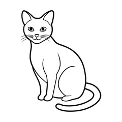 vector illustration of a cat