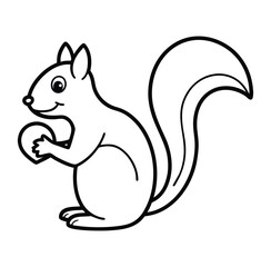 squirrel with nut