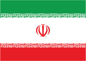 Flag of Iran. Iran Flag Icons. Islamic Republic of Iran national flag design illustration
