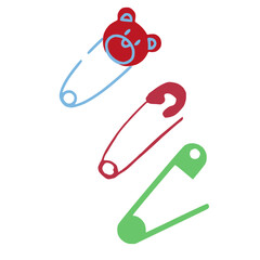 Hospital medical pin and clip - surgery and support tools.