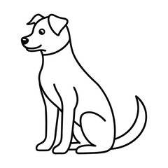 vector illustration of a dog
