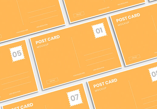 Postcard Mockup Template