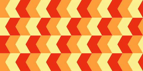 Fototapeta premium Abstract geometric seamless pattern with diamond shape in dark n light orange on white background.Vector illustration.For masculine shirt lady dress textile cover wallpaper all over print