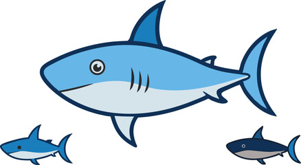 Simple Shark Fin Shapes and Profiles.